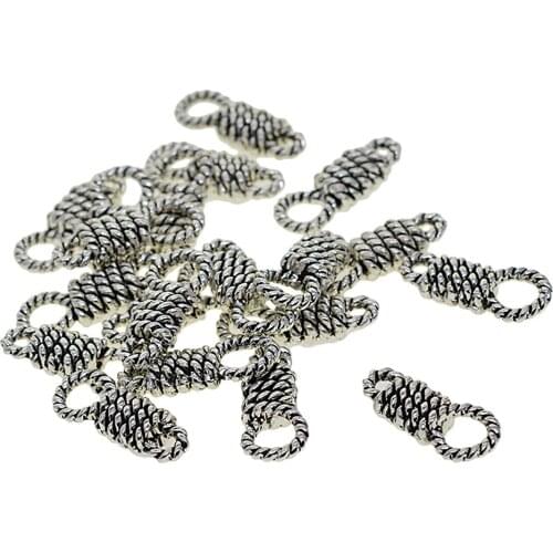 20x Rope Knot Charm Dangle Connector- Jewelry Making Findings Art Craft DIY