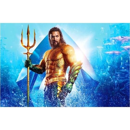 5D DIY Full Round/Square Diamond Painting Aquaman Movie Poster 3D Embroidery Cross Stitch Rhinestone Mosaic Home Decor Gift Yy64