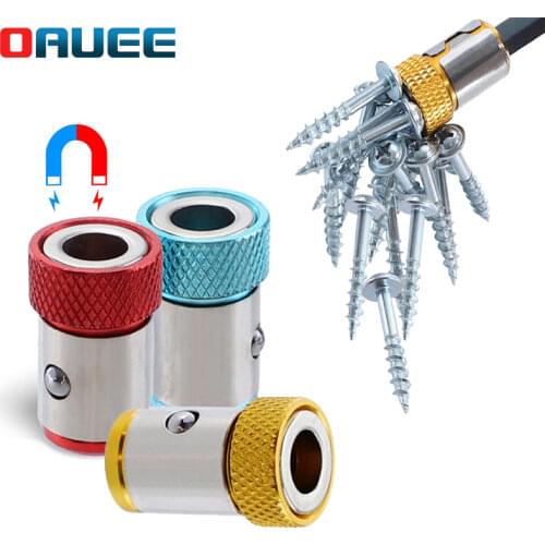 1/4 Inch 6.35mm Screwdriver Magnetic Ring S2 Alloy Steel Anti-corrosion Magnetizer Removable Magnet Screwdriver Drill Bit