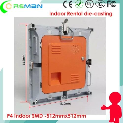 Aliexpress low price 2016 hot product video wall led rental display p4 indoor / die casting led display screen rental 512x512