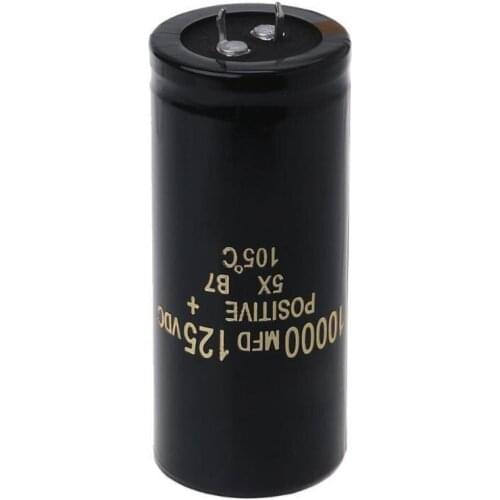 1PC New 125V 10000uF Aluminum Electrolytic Capacitor Can Replace 120V 100V Audio Capacitors 35x80mm