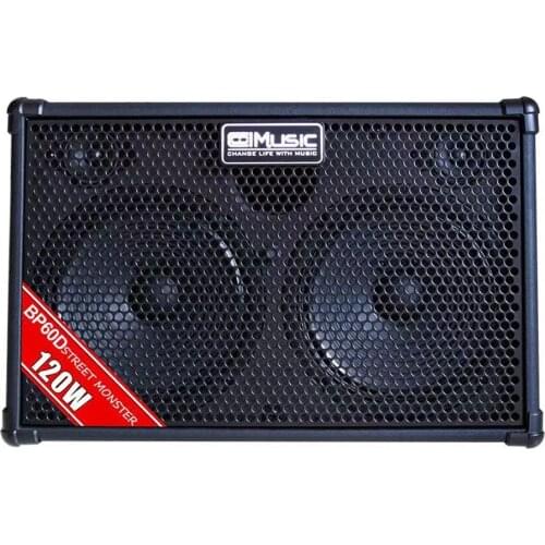 Coolmusic BP60D Acoustic Electric Guitar Amplifier Speaker Professional Rechargeable AMP Built-in Chorus Reverb Delay Effects