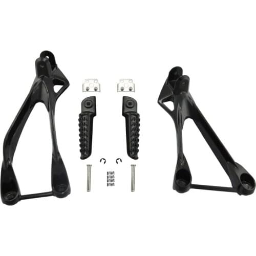For Kawasaki ZX6R 05 06 07 08 ZX636 2005 2006 Motorcycle Rear Passenger Foot Pegs Foot rest With Brackets NEW
