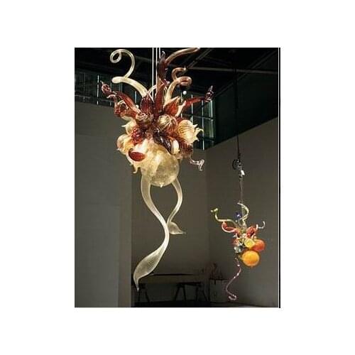 Home Decoration Contemporary Hand Blown Glass Modern Chandelier Parts