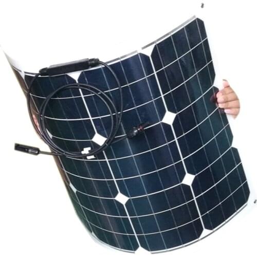 Flexible Solar Panel 18v 55w 3 PCs Battery Charger 12v Photovoltaic Panels 165W Solar Power System Off Grid RV Car Caravan Camp