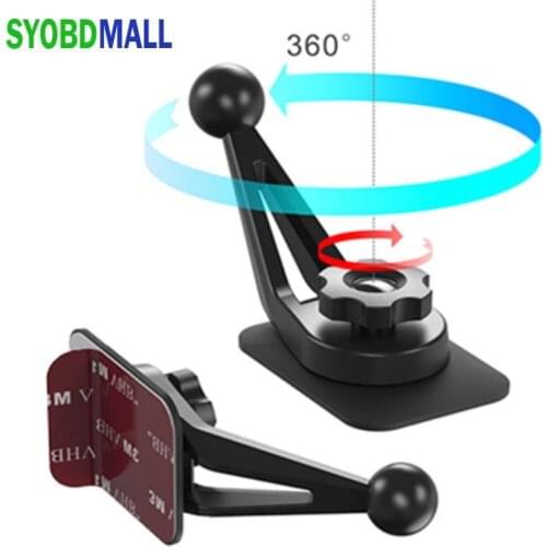Ball Head Bracket with Sticky Base for Mobile Phone DVR Camera Car Dashboard Desktop 3M Glue Sticker Holder Fixing Stand Mount