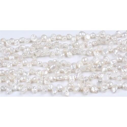 Wholesale White AA Grade 7-8mm Keshi Freshwater Pearl Irregular Shape