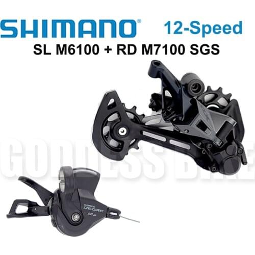 SHIMANO DEORE M6100 m7100 12s Groupset SL M6100 Shift Lever + RD M7100 SGS Rear Derailleur 12 Speed MTB Bike Groupset Shifter