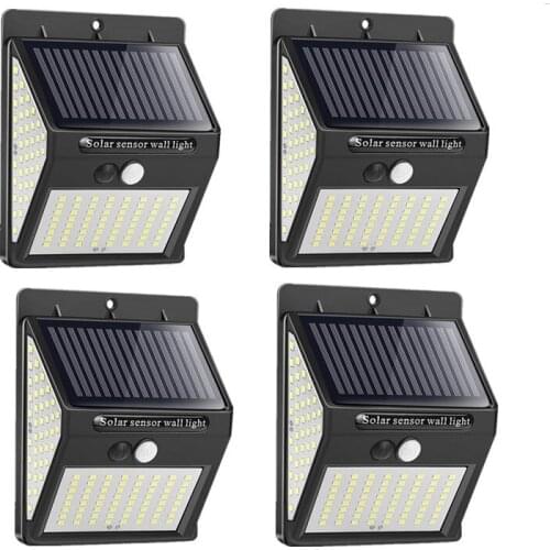 Solar Outdoor Led Lights Lamp PIR Motion Sensor Wall Light Waterproof Solar Powered Sunlight for Street Garden Decoration