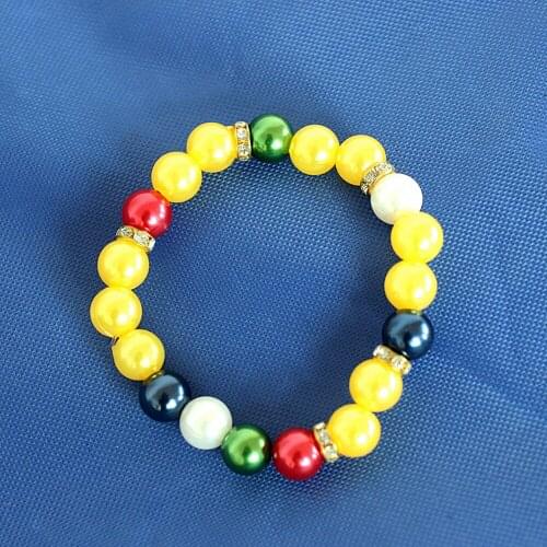 New Made 10MM Imitation Pearl Elastic Bracelets OES Sign Jewelry Party Decorate Gifts For Women