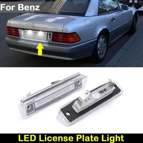 For BENZ SL R129 1989-2001 E-Class T-Modell/Kombi S124 1985-1996 Car Rear white LED license plate light number plate lamp