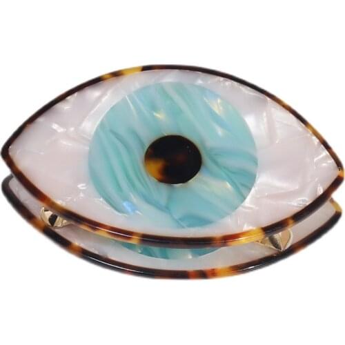 2021 Fashion New Creative Magic Mirror Eye Headdress Acrylic Hair Claw Clips for Women Exaggerated Big Hairpins Hair Accessories