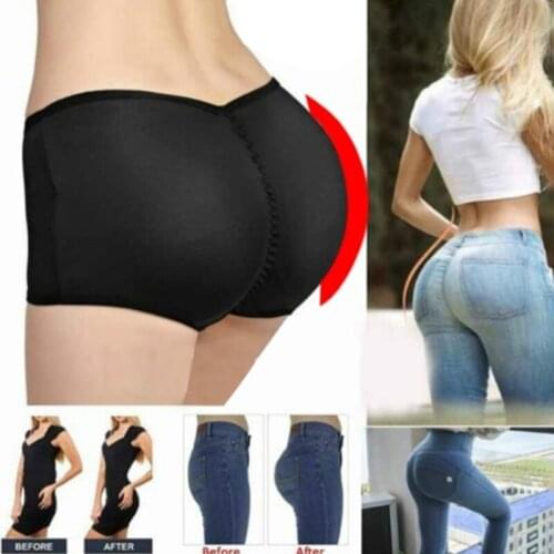 Ladies Sponge Padded Push Up Panties Butt Lifter Fake Ass Briefs Butt Hip Enhancer Seamless Control Panties Buttocks Lingerie