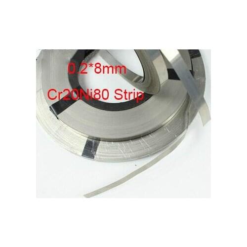 0.2*8mm Cr20Ni80 Resistance Heating Wire vacuum/ sealing/ hand pressing machine flat strip,about 10m/lot
