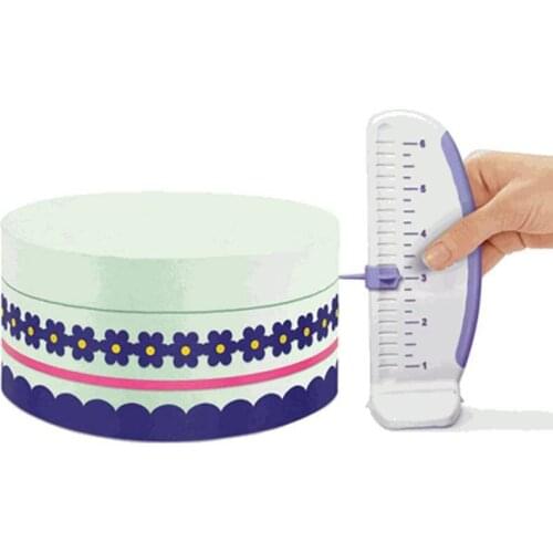 1 pcs Cake Ruler Plastic Cake Marker DIY Decorative Ruler Leveler Decorator Garland Border Accessory Baking Gauge Tool