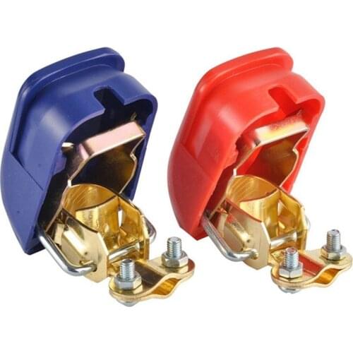 Fit 2PCS Car 12V Battery Terminal Connector Switch Quick Release Connectors Battery Quick Disconnect Terminals Auto Accessories