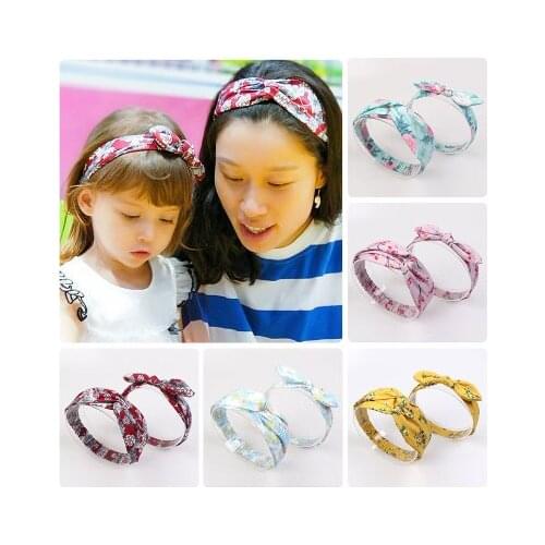 2pcs/Set New Solid Nylon baby headband Bow Headbands For Cute Kids Girls Hair Girls Turban Hairband Children Soft Cotton