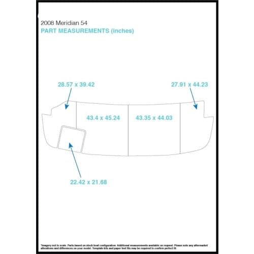 2008 Meridian 54 Swim Step Pad Boat EVA Teak Decking 1/4" 6mm