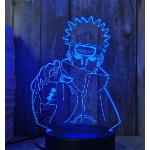 3D Lamp Action Figure Ninja Organization LED NightLight 7 Colors Touch Table Decor Night Light Gift Model