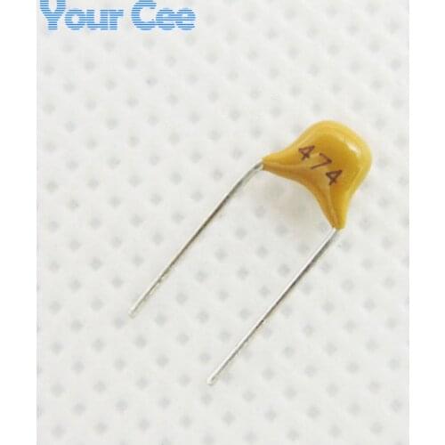 50pcs Monolithic Ceramic Chip Capacitor MLCC Multi-layer Ceramic Capacitor 0.47UF 470NF 474 50V + / - 20