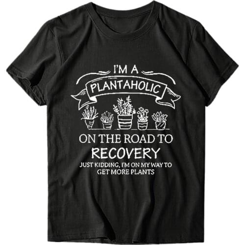 65# Adult Tshirt Fashion Woman Round Neck Short Sleeve Tshirt Tops Vogue Prints Loose Short Cotton T-shirt Vintage Loose Tee