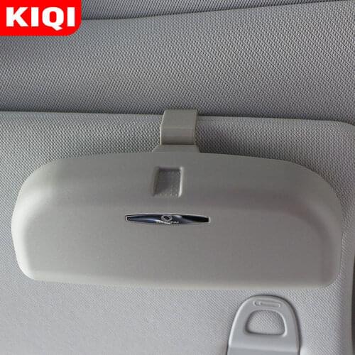 KIQI Car Glasses Holder Case Sunglass Sun Glasses Box for Audi Q3 Q5 SQ5 Q7 A1 A3 S3 A4 A6 A7 S6 S7 S4 RS4 A5 S5 2004 - 2021