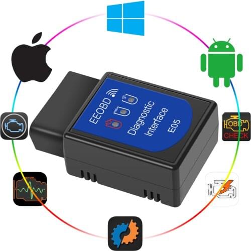 For Mercedes Benz Lexus Lada Opel Citroen Fiat 500 Punto Linea V1.5 OBD2 ELM327 WIFI Scanner Adapter IOS Car Diagnostic Tools