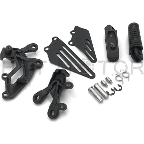 Aftermarket free shipping motorcycle parts Front Foot Peg Footrest Set For Kawasaki NINJA ZZR1400 ZX14R 2006-2018 08 09 12 black