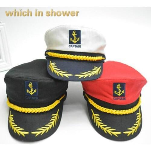 Which in shower cotton military hats adjustable captain hat spring summer army navy cap party cosplay costume sailor cap bones