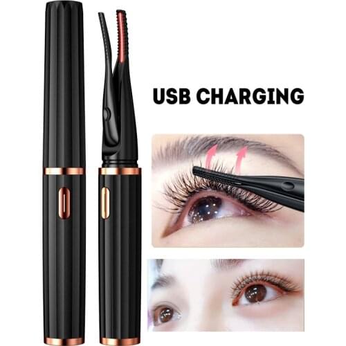 Eyelash Curler Makeup Tools Fow Woemn Lifting Accessories Ironing Comb Lady Gift USB Charging Eyebrow Beautification SU448