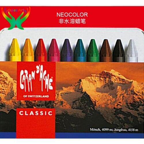 Caran d'Ache 10/15/30/40 color Non water soluble crayon neocolori series color suit safe and non toxic graffiti art supplies