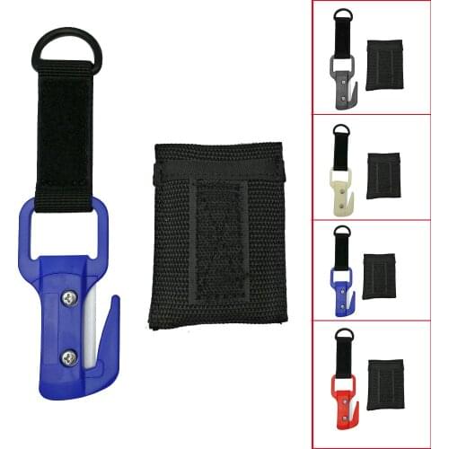 Ceramic Blade Scuba Diving Single Edged Cutter Line Net Cable Cutting Knife Twin Cut Diving Life Safety Equipment