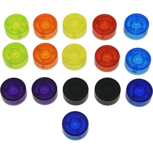 Dopro Guitar Effect Pedal Footswitch Topper Effect Foot Nail Caps Pedal Protection Cap with Multi Colors 8-Pack/16-Pack