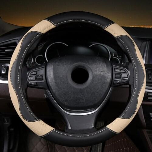 ZHOUSHENGLEE Microfiber Leather Car Steering Wheel Cover For Fiat 500 500X Ducato Grande Punto Tipo Panda Freemont Bravo Stilo