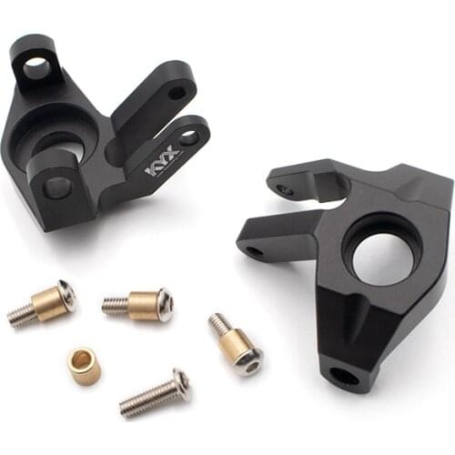 KYX Racing Heavy Duty Aluminum Alloy Front Steering Knuckles Upgrades Parts Accessories for RC Crawler Car Axial SCX10 II 90046