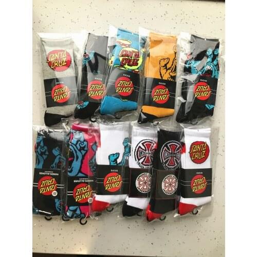 Popsocket Santa Cruz Socks Mens Screaming Hand sport Calcetines Sock Hombre Mujer on Women Spring Cotton