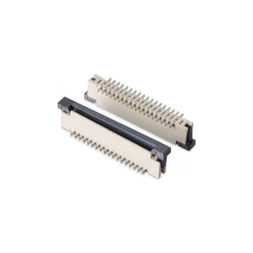 Whole sale 0.5mm pitch 16P/18/20/22/24/25/26/28/30pin Vertical ZIF SMT contact FPC/FFC connector