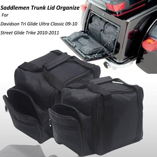 Motorcycle Saddlemen Trunk Lid Organizer For Harley Davidson Tri Glide Ultra Classic 2009-2010 Street Glide Trike 2010-2011
