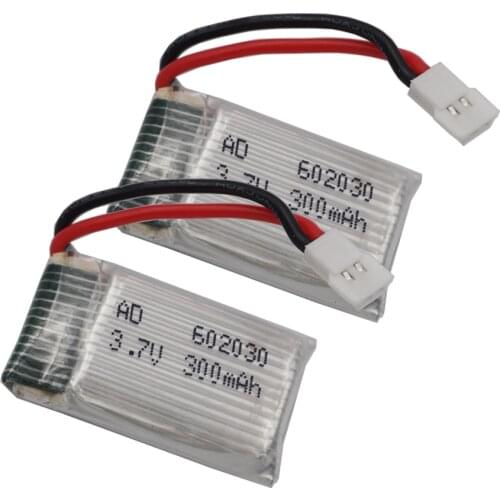 2pcs 3.7V 25C 300 mAh 602030 Polymer Li Battery For Syma X5C-1 X5SW Part Drone