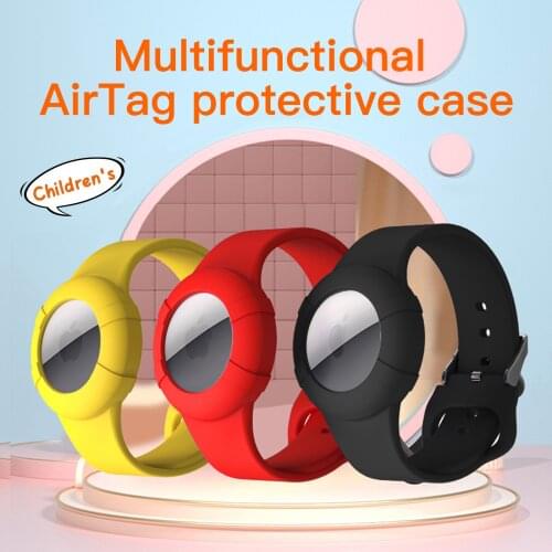 For Apple Airtags Kids Wrist Straps Silicone Case Air tag Accessories Protector Tracker Protective Sleeve For Airtag Watchband