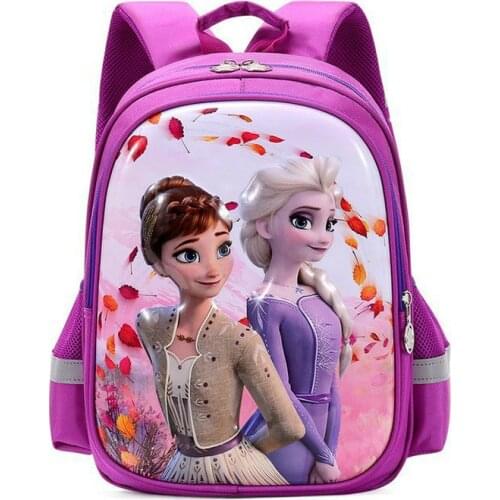 Disney Frozen Kid Cartoon McQueen Bag For School Children Orthopedics Backpack Boy Girl Book Bag