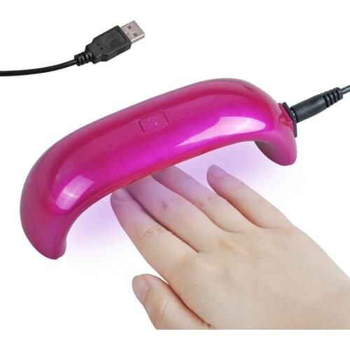 Portable 9W USB UV Light LED Nail Art Gel Polish Curing Dryer Manicure Machine