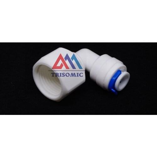 Elbow 1/4" OD Tube Quick Pushfit -3/8" Female Fitting Connection Aquarium RO Water Filter Reverse Osmosis System