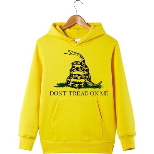 Gadsden Flag Hoodie Funny Don't Tread on Me HoodIe Sweatershirt Men Women Gadsden Pullover Hoodie Sweatershirt Graphic Hoodies
