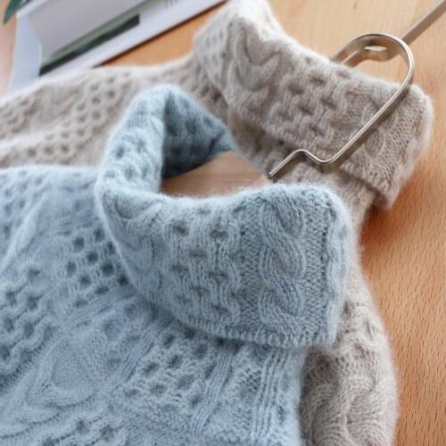 Lady Thick knitted Sweater Female Pullover Long sleeve Turtleneck Warm Autumn Winter New Women Sweater Knit Tops Pullovers кофты