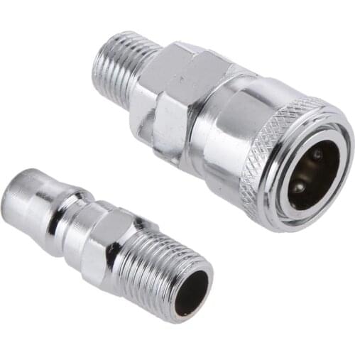 1Pair Quick Coupler Connection SM20 PM20 Air line Hose Connector Coupler for Air Compressor