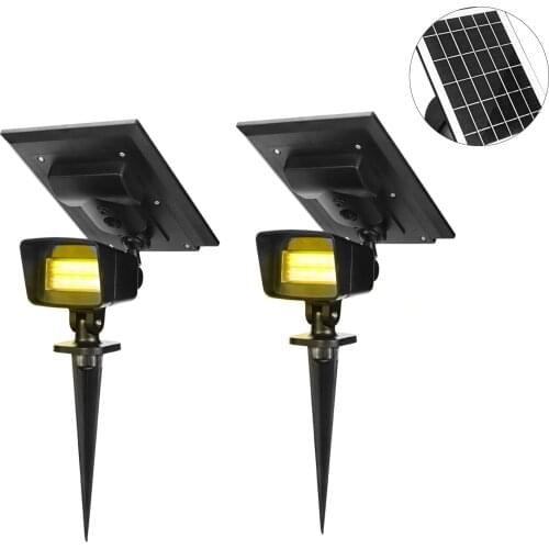1pc/2pcs Solar Garden Light IP65 Waterproof 2 in 1 LED Solar Landscape Spotlights Solar Powered Wall Lights Outdoor Solar Lamp