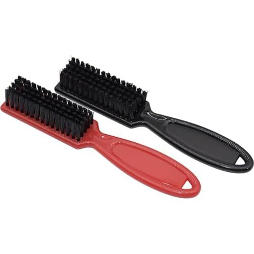 1pc Hair Removal Brush Plastic Handle Broken Hair Cleaner Professional Barber Neck Duster Soft Man Beard Brush Hair Styling Tool