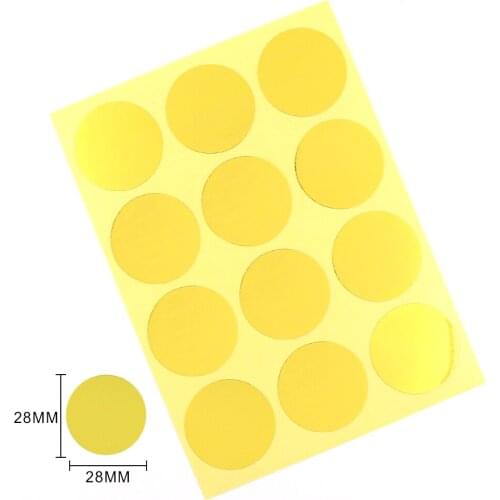 120pcs Gold Round Blank Stickers Thank You Sticker Seal Labels For Wedding Gifts Handmade Products Stickers Decoration Supplies