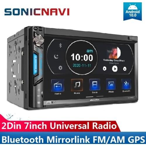SONIC Car Radio 7inch Universal Multimedia Mp5 Player Radio AUX USB AM FM Bluetooth Mirror Link Autoradio 2din Car Stereo Radio